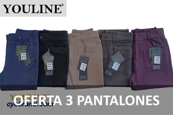 LOTE DE 3 PANTALONES SURTIDOS