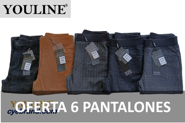 LOTE DE 6 PANTALONES SURTIDOS