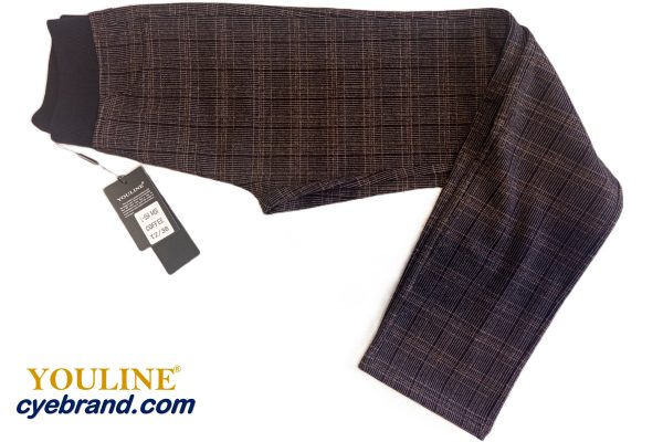 PUNTO ROMA ESTAMPADO CINTURA GOMA L554 COFFEE