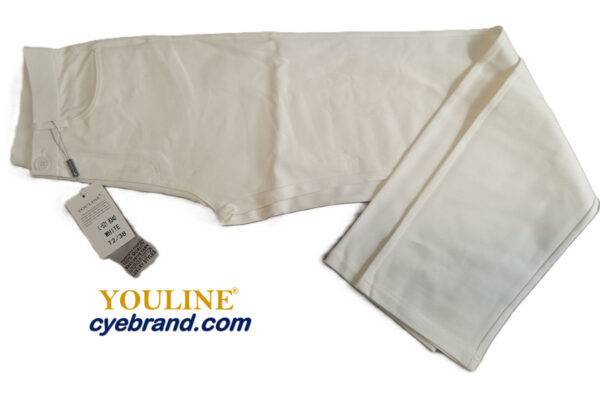 PUNTO ROMA BOTÓN Elástico BLANCO