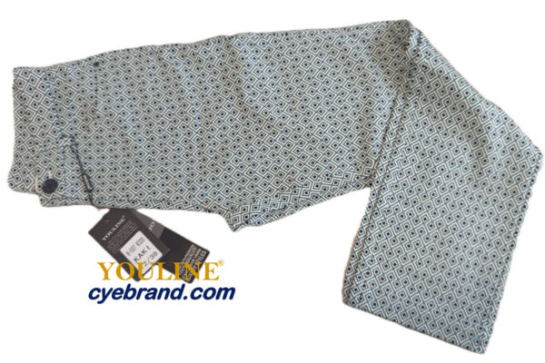 PUNTO ROMA ESTAMPADO BOTÓN B537 KAKI