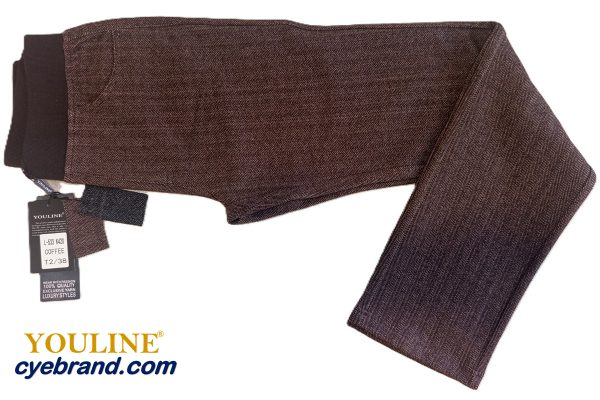 PUNTO ROMA ESTAMPADO CINTURA GOMA L533 COFFEE