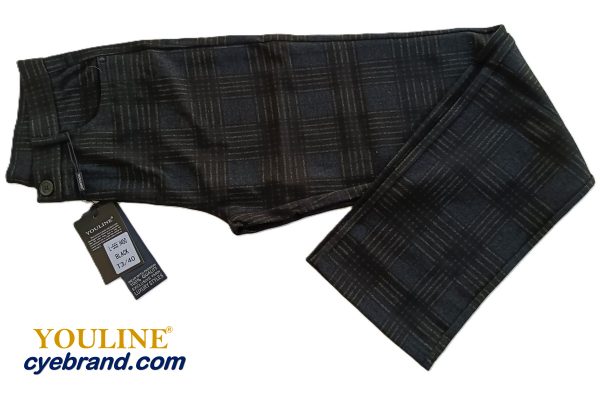 PUNTO ROMA ESTAMPADO BOTÓN L555 BLACK