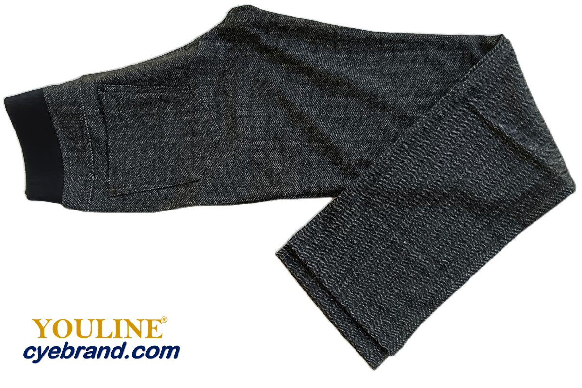Pantalones Tejido Punto Roma Goma Estampado L533 Black 2