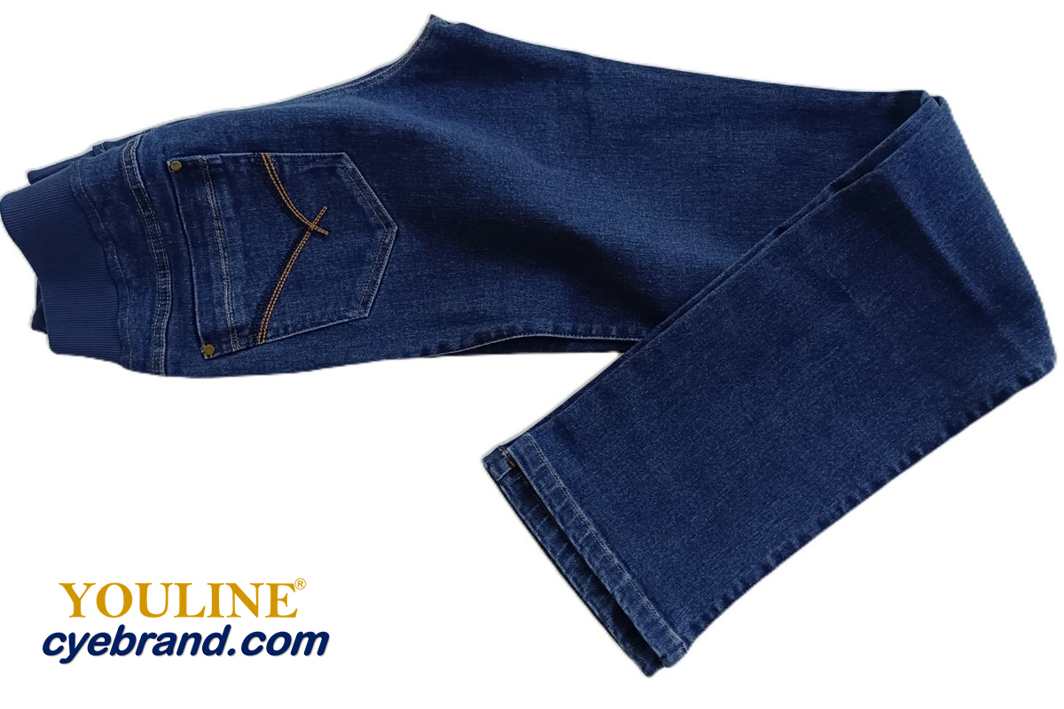 Pantalones Vaqueros Youline Goma Azul Smalt 2